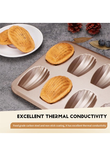 12 Bardak Kabuk Şeklinde Yapışmaz Madeleine Tava Karbon Çelik Kalıp Pişirme Kalıbı Aletleri (Yurt Dışından) indirimleri