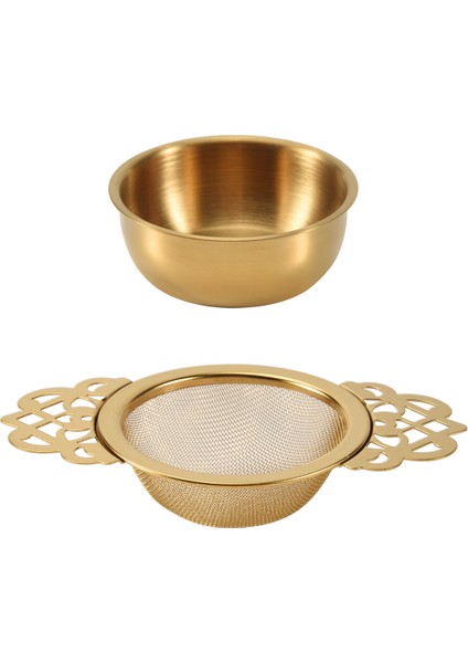 Paslanmaz Çelik Çay Süzgeci ve Damlama Haznesi Kolay Temizlenebilir Gevşek Yapraklı Askılı Demlik Filtresi Mutfak Aleti (Yurt Dışından) fiyatları