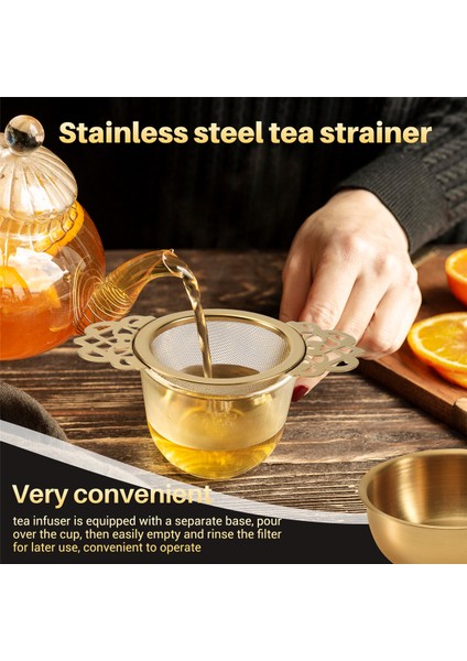 Paslanmaz Çelik Çay Süzgeci ve Damlama Haznesi Kolay Temizlenebilir Gevşek Yapraklı Askılı Demlik Filtresi Mutfak Aleti (Yurt Dışından) indirimleri