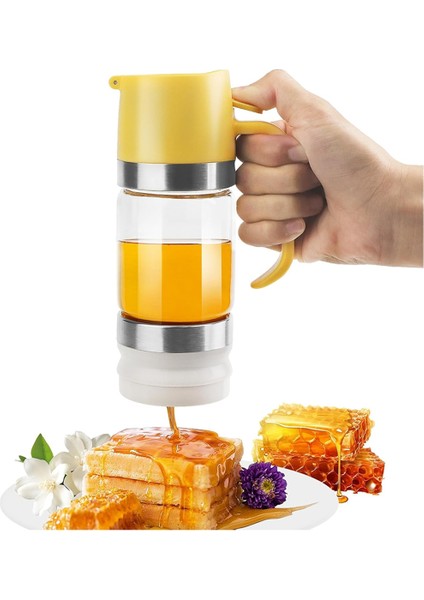 Adet 10OZ/300ML Damlatmayan Bal Dağıtıcı - Kahve Için Şurup Pompası Dağıtıcısı, Kahve Şurubu Dağıtıcısı Için Mini Bal Kavanozları (Yurt Dışından) fırsatları