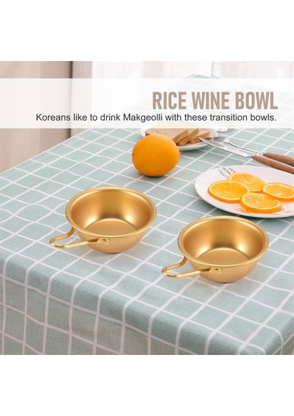 Adet Makgeolli Kase Alüminyum Kore Geleneksel Kaseleri Kore Çiğ Pirinç Şarabı Için (Yurt Dışından) fırsatları