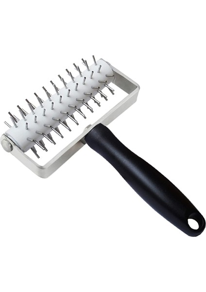 Pizza Hamuru Silindiri Paslanmaz Çelik, Pizza Iğne Delici Hamur Delme Makinesi Plastik Saplı, Yerleştirme Aleti (Yurt Dışından)