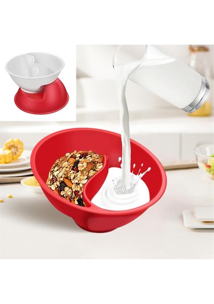 Bölmeli Tahıl Kasesi, Yoğurt, Süt, Meyve, Patates Kızartması ve Ketçap Için Yeniden Kullanılabilir Atıştırmalık ve Sos Kaseleri (Yurt Dışından) fırsatları