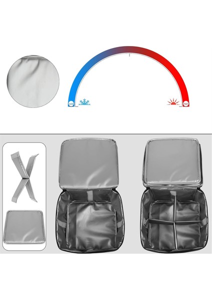 4 Bardaklık Içecek Taşıma Çantası, Yalıtımlı Içecek Taşıma Tutucu Çantası, Yeniden Kullanılabilir 2 Katlı 8 Bardaklık Kek Kapları Saklama Çantası (Yurt Dışından) modelleri
