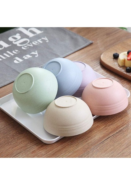 Adet 12 cm Tahıl Kasesi Buğday Samanı Kırılmaz Yeniden Kullanılabilir Kase Kase Çorba Kasesi Erişte Kabı Karıştırma Kaseleri (Yurt Dışından) modelleri