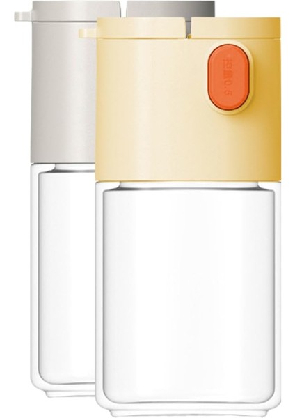 Adet Tuz ve Biberlik Tuz Kontrolü ve Baharat Şişesi Baharat Kavanozları Baharatlık Kapları Gri Beyaz+Sarı (Yurt Dışından)