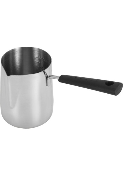 600ML Türk Kahvesi Cezvesi Paslanmaz Çelik Süt ve Kahve Isıtıcısı Çikolata Tereyağı Eritme Potu Isıya Dayanıklı Saplı (Yurt Dışından)