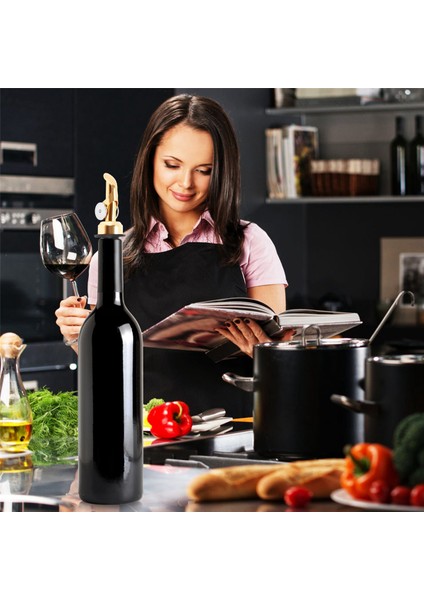 Ağırlıklı Paslanmaz Çelik Dökücüler, Otomatik Dönen Zeytinyağı Dağıtıcı Ağzı, Balsamik Sirke Dökme Ağızları 4 Adet (Yurt Dışından) fırsatları