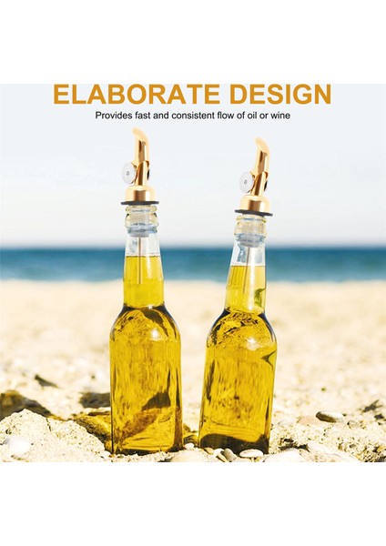 Ağırlıklı Paslanmaz Çelik Dökücüler, Otomatik Dönen Zeytinyağı Dağıtıcı Ağzı, Balsamik Sirke Dökme Ağızları 4 Adet (Yurt Dışından) indirimleri