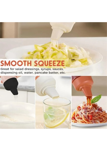 Sızdırmaz Kapaklı Beyaz Ketçap Sıkma Şişesi Salata Kabı Taşınabilir Sos Saklama Kutuları (Yurt Dışından) modelleri