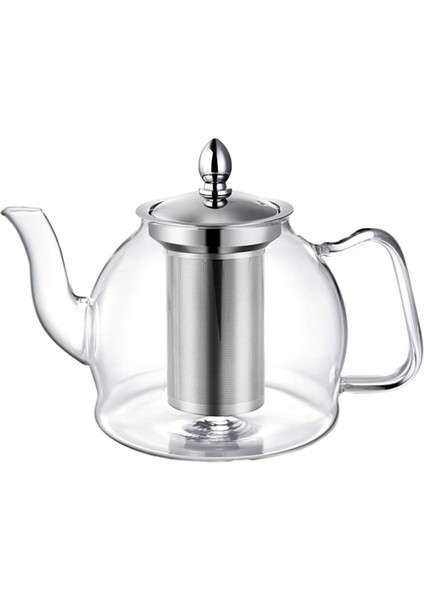 Çıkarılabilir Demlikli 1000 ml Cam Çaydanlık, Ocak Üstü Güvenli Çaydanlık, Blooming ve Demlikli Çay Makinesi Seti (Yurt Dışından)