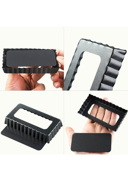 Adet Yapışmaz Kiş Tart Kalıbı, Çıkarılabilir Tabanlı Dikdörtgen, Meyveli Turta, Kek, Bisküvi Pişirme Için Yivli Tart Kalıbı (Yurt Dışından) modelleri