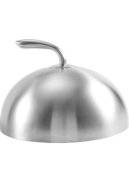 Adet 24 cm Paslanmaz Çelik Biftek Kapağı Teppanyaki Kubbeli Yemek Kapağı Ev Yuvarlak Yağ Geçirmez Yemek Kapağı Mutfak Pişirme (Yurt Dışından)