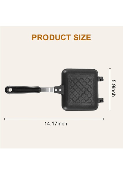 Izgara Sandviç Panini Makinesi, Ekmek Tost Kahvaltı Makinesi, Sıcak Sandviç Tavası, Yapışmaz Alüminyum Flip Tava, Mutfak Aletleri (Yurt Dışından) fiyatları
