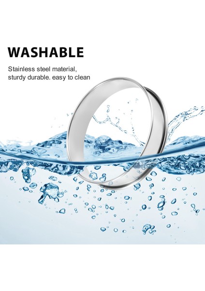 Parça Yuvarlak Kek Kalıbı, Paslanmaz Çelik Muffin Tart Kalıpları, Metal Çift Rulo Crumpet Yuvarlak Hamur Kalıpları (Yurt Dışından) fırsatları