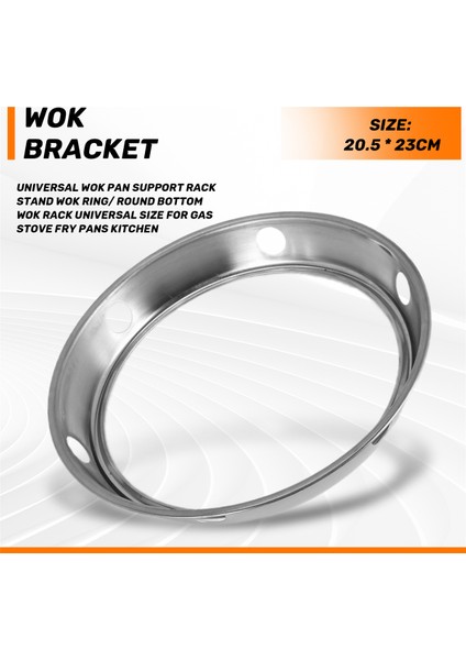 Evrensel Wok Tava Destek Raf Standı Wok Halkası/yuvarlak Tabanlı Wok Rafı Gazlı Ocak, Kızartma Tavaları ve Mutfak Için Evrensel Boyut (Yurt Dışından) fırsatları