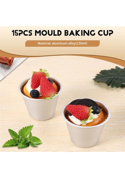 15'li Puding Kalıbı, Yapışmaz Puding Kapları, Yumurta Tart Kalıbı, Tatlı ve Tuzlu Lezzetler Yapmak Için Sağlam Kalıplar (Yurt Dışından) fırsatları