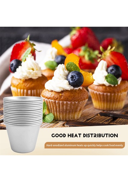 15'li Puding Kalıbı, Yapışmaz Puding Kapları, Yumurta Tart Kalıbı, Tatlı ve Tuzlu Lezzetler Yapmak Için Sağlam Kalıplar (Yurt Dışından) indirimleri