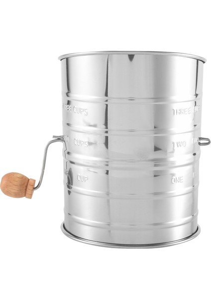 Bardaklık Paslanmaz Çelik Un Eleği - Ince Gözlü Döner El Kranklı Un Eleği ve Kek Pişirmek Için Karıştırıcı Tel Döngüsü (Yurt Dışından) fiyatları