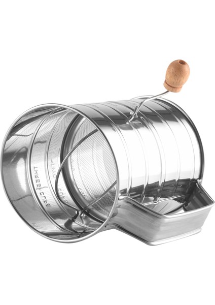 Bardaklık Paslanmaz Çelik Un Eleği - Ince Gözlü Döner El Kranklı Un Eleği ve Kek Pişirmek Için Karıştırıcı Tel Döngüsü (Yurt Dışından) modelleri