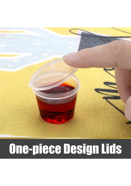 100 Adet Kapaklı Küçük Plastik Kaplar, 25 ml Küçük Sos Kapları, Sos Sosları, Salatalar Için Plastik Kaplar, Jöle Kapları (Yurt Dışından) modelleri