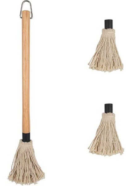 18 Inçlik Basting Fırçası Barbekü Paspası Barbekü Fırçaları Soslar Için Dayanıklı Doğal Sert Ahşap Saplı Barbekü Izgara Fırçası ve Sos Fırçası (Yurt Dışından)