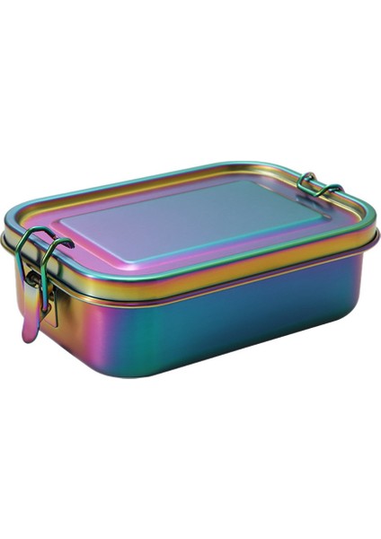 Paslanmaz Çelik Bento Kutusu Sızdırmaz Metal Öğle Yemeği Kutusu Çıkarılabilir Bölmeli Öğle Yemeği Kutusu Çocuklar ve Yetişkinler Için (Gökkuşağı) (Yurt Dışından)