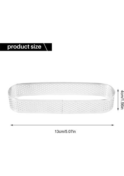 15 Adet Oval Tart Kalıpları, Pişirme Için Delikli Tart Kalıpları, Tart Muslu Turtalar ve Kiş Için Paslanmaz Çelik Yuvarlak Form Halkası (Yurt Dışından)