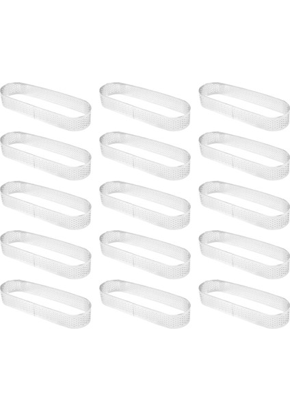 15 Adet Oval Tart Kalıpları, Pişirme Için Delikli Tart Kalıpları, Tart Muslu Turtalar ve Kiş Için Paslanmaz Çelik Yuvarlak Form Halkası (Yurt Dışından) modelleri