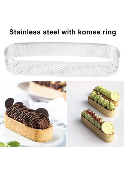 15 Adet Oval Tart Kalıpları, Pişirme Için Delikli Tart Kalıpları, Tart Muslu Turtalar ve Kiş Için Paslanmaz Çelik Yuvarlak Form Halkası (Yurt Dışından) indirimleri