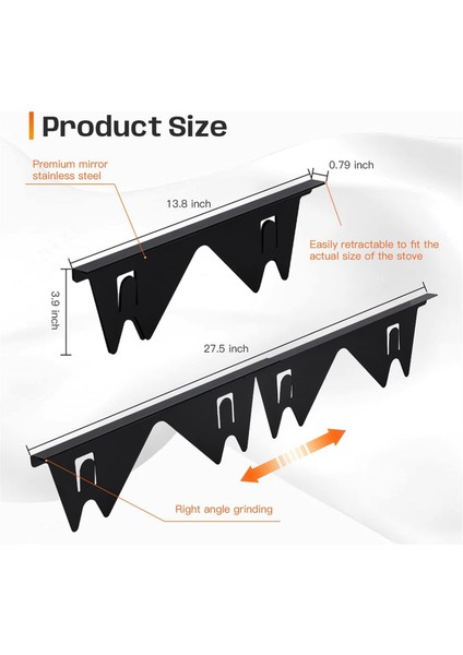 Adet Paslanmaz Çelik Ocak Boşluk Kapakları Ocak Boşluk Dolgu Seti Ocak Boşluk Koruyucuları Isıtma Kolay Temizlenebilir 27,5 Inç (Yurt Dışından) modelleri