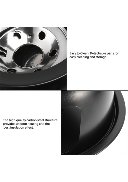 Çikolata Fondü Yapıcı Seti Çok Fonksiyonlu Karbon Çelik Dondurma Çikolata Peynir Sıcak Tencere Eritme Potu Fondü Seti (Yurt Dışından) indirimleri