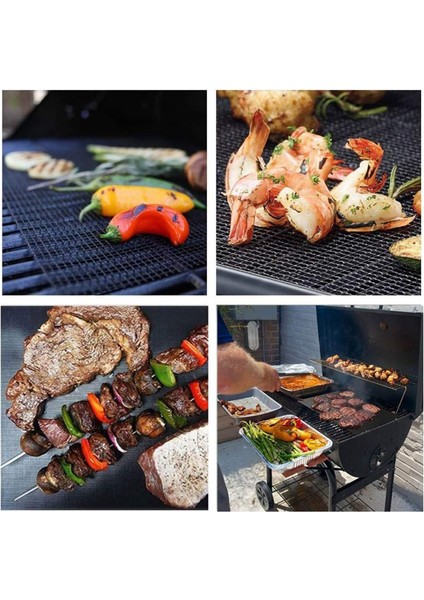 4 Adet Yapışmaz Barbekü Izgara Filesi Yeniden Kullanılabilir Ptfe Izgara Ağı Barbekü Matı Izgara, Pişirme, Fırınlama, Barbekü Için, 40 x 33 cm (Yurt Dışından) indirimleri