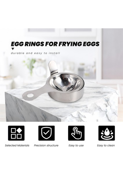 Adet Paslanmaz Çelik Yumurta Halkası, Yumurta Şekillendirici, Yapışmaz Pişirme Halkaları, Omlet Kalıbı, 1 Yumurta Ayırıcı, Mutfak Pişirme Aletleri (Yurt Dışından) indirimleri
