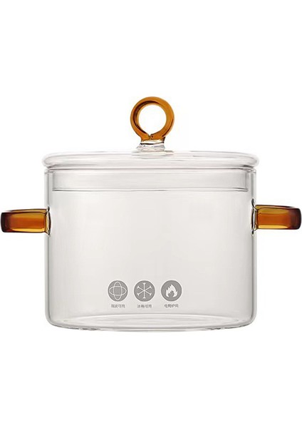 Cam Anında Erişte Tencere Fırın Tavaları Sos Tavası Paslanmaz Çelik Kapaklı Sos Tavası Çorba Tenceresi (Yurt Dışından)