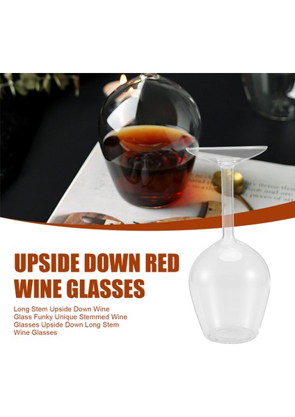Uzun Saplı Ters Şarap Kadehleri Şık ve Benzersiz Saplı Şarap Kadehleri Ters Uzun Saplı Şarap Kadehleri (Yurt Dışından) fırsatları