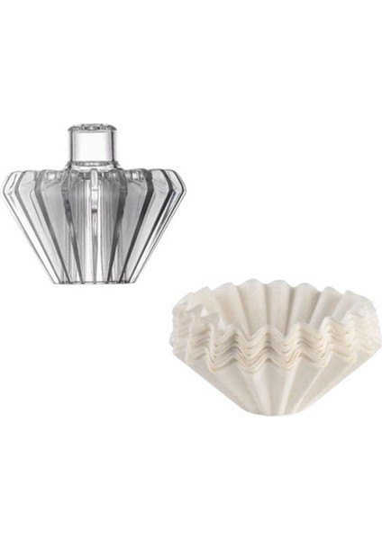 Kahve Filtre Kağıdı El Yapımı Kahve Filtre Kağıdı, Paragon V60 Filtre Kabı B Için Uygun Filtre Kağıdı Presleme Konisi (Yurt Dışından)