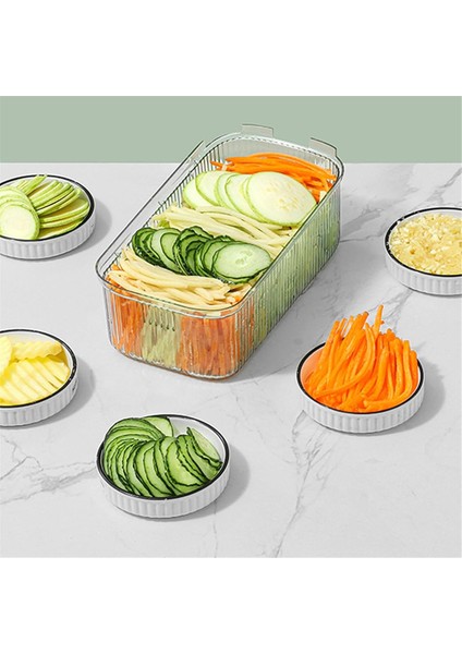 Sebze Doğrayıcı, Şeffaf Kaplı Rende, Çok Fonksiyonlu Manuel Rende, Çıkarılabilir Mutfak Dilimleme Aleti (Yurt Dışından) indirimleri