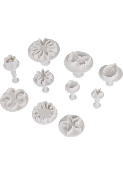 33 Parça Fondan Kek Kurabiye Piston Kesici Şeker El Sanatları Çiçek Yaprak Kelebek Kalp Şeklinde Dekorasyon Kalıbı Kendin Yap Aletleri (Yurt Dışından) fiyatları