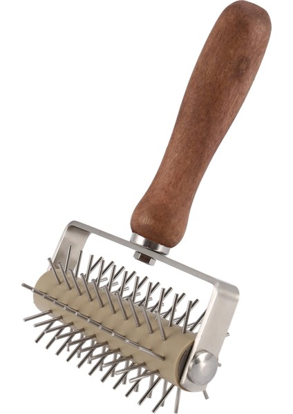 Paslanmaz Çelik Tekerlek Pizza Ekmek Iğne Delgeçler Silindir Turta Hamuru Hamur Çekirdeği Dayanıklı Ahşap Saplı (Yurt Dışından) fırsatları