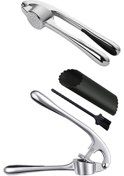 Sarımsak Pres Seti Mutfak Aletleri, Kolay Sıkılabilir Saplı Sarımsak Presi - Sarımsak Doğrama Aleti - Kolay Temizlenen Sarımsak Presi (Yurt Dışından)