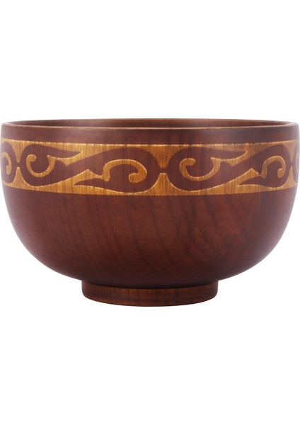 Moğol Tarzı Ahşap Kase Çorba Salata Pirinç Erişte Kaseleri Etnik Tarz Doğal Ahşap Çocuk Ahşap Kase Sofra Takımı (Yurt Dışından)