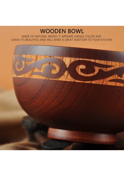 Moğol Tarzı Ahşap Kase Çorba Salata Pirinç Erişte Kaseleri Etnik Tarz Doğal Ahşap Çocuk Ahşap Kase Sofra Takımı (Yurt Dışından) indirimleri