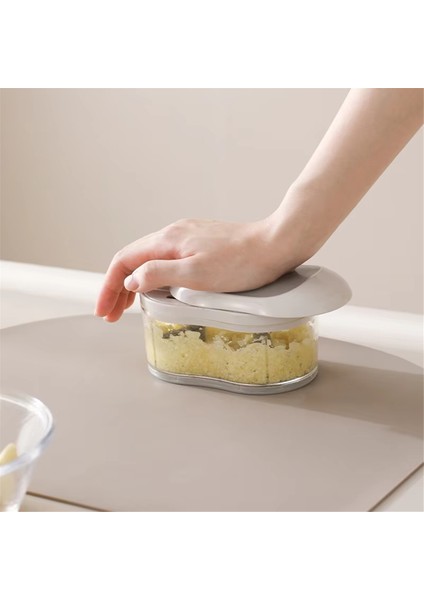 Manuel Sarımsak Kesici - Mutfak Için El Tipi Kıyma Makinesi, Verimli Zencefil ve Sarımsak Kırıcı, Çamur Kesici Alet (Yurt Dışından) fiyatları