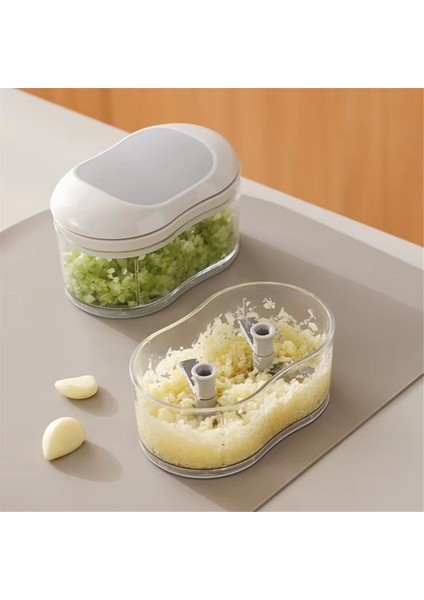 Manuel Sarımsak Kesici - Mutfak Için El Tipi Kıyma Makinesi, Verimli Zencefil ve Sarımsak Kırıcı, Çamur Kesici Alet (Yurt Dışından) fırsatları