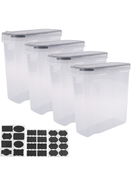 Parça Tahıl Saklama Kabı Seti, Pp Hava Geçirmez Gıda Saklama Kapları 2,5 L Tahıl, Atıştırmalıklar ve Şeker Için (Yurt Dışından) modelleri