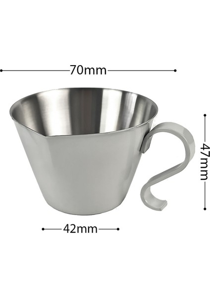 Sivri Ağızlı Latte Art Silindir Süt Kupası 304 Paslanmaz Çelik Süslü Kahve Süt Köpürtme Kabı Kahve Çıkarma Kupası (Yurt Dışından)