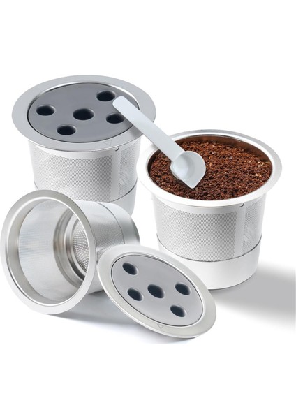 Paslanmaz Çelik Yeniden Kullanılabilir K Kapları Yeniden Doldurulabilir K Kapsülleri Kahve Filtreleri 1.0 ve 2.0 Kahve Makineleri Için Yeniden Kullanılabilir Kahve Kapsülleri (Yurt Dışından)