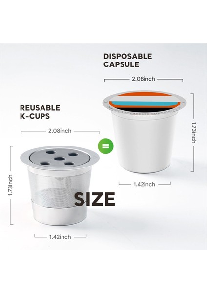 Paslanmaz Çelik Yeniden Kullanılabilir K Kapları Yeniden Doldurulabilir K Kapsülleri Kahve Filtreleri 1.0 ve 2.0 Kahve Makineleri Için Yeniden Kullanılabilir Kahve Kapsülleri (Yurt Dışından) modelleri