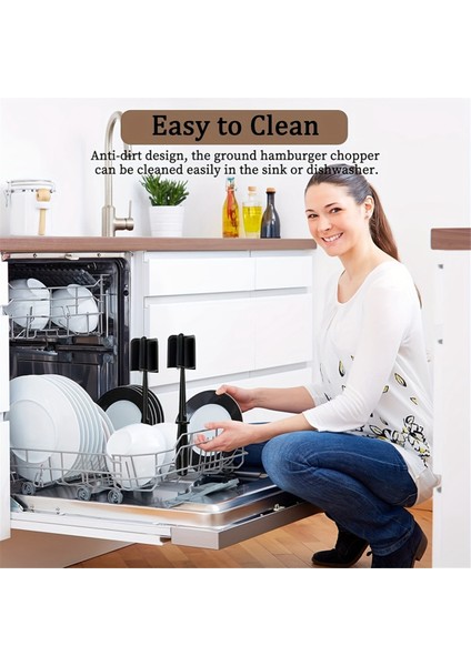 Mutfak Kıyma Makinesi Ezici Isıya Dayanıklı Yapışmaz Hamburger Doğrayıcı Patates Ezici Alet Mutfak Aletleri Kırmızı (Yurt Dışından) fırsatları